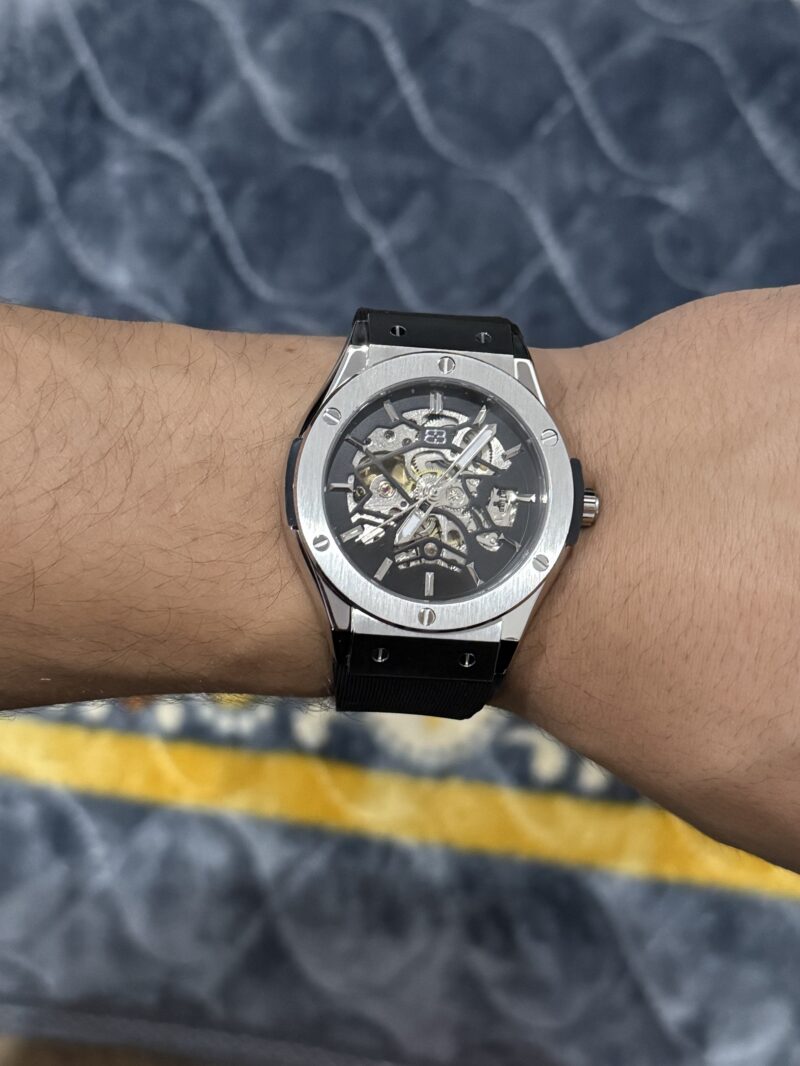 BUGOLINI® - Imperium Steel Silver - 49mm Mechanical Automatic Watch For Men - Image 10