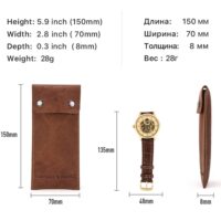 BUGOLINI ANTIQUS - Vintage Leather Watch Holder - Storage Pouch for Watches - Genuine Leather - Image 8