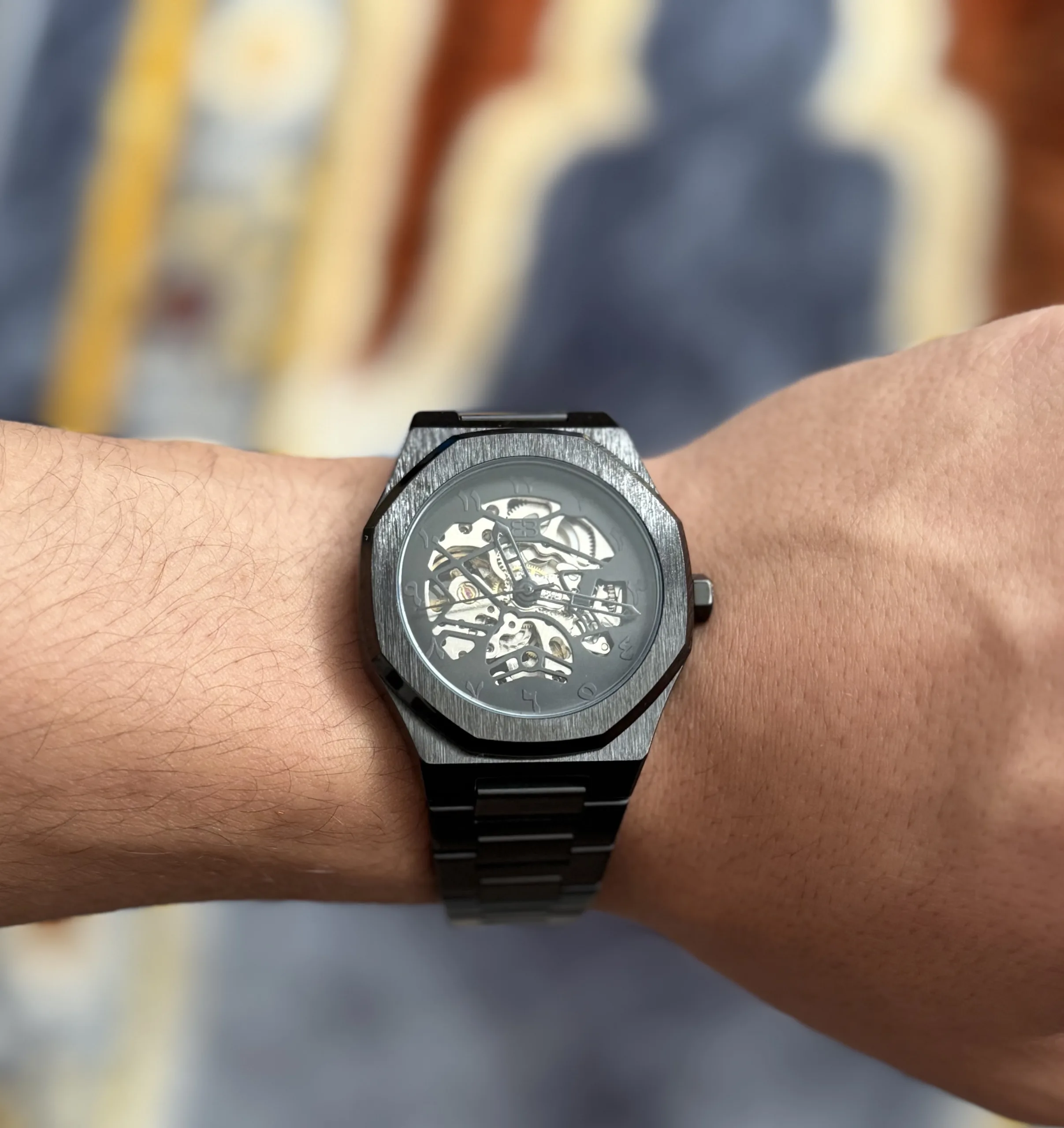 BUGOLINI® VENIVIDI Steel - 44mm Automatic Luxury Steel Watch - Midnight black For Men - Image 8