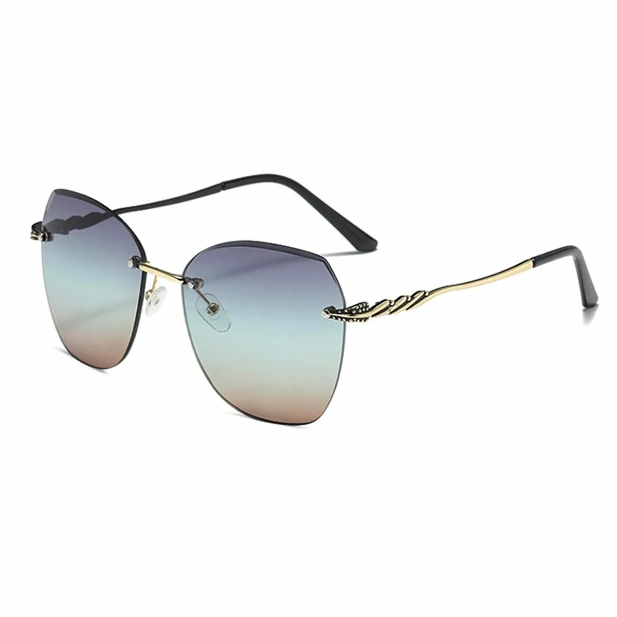 Bugolini® Olivia - Gafas de sol de diseño para mujer - Polarizadas - UV400 - Ojos visibles  - MARRÓN/AZUL/VERD