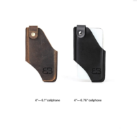 BUGOLINI® Felis - Portable Phone Holder for Men - Genuine Leather - Smartphone up to 6.7 inch - Black - Image 8