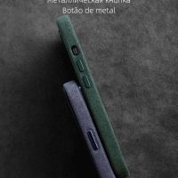 BUGOLINI Alcan-X - Magnetic Alcantara Case Cover Suitable for iPhone 14 - 9002 Alcantara Italy - Image 10