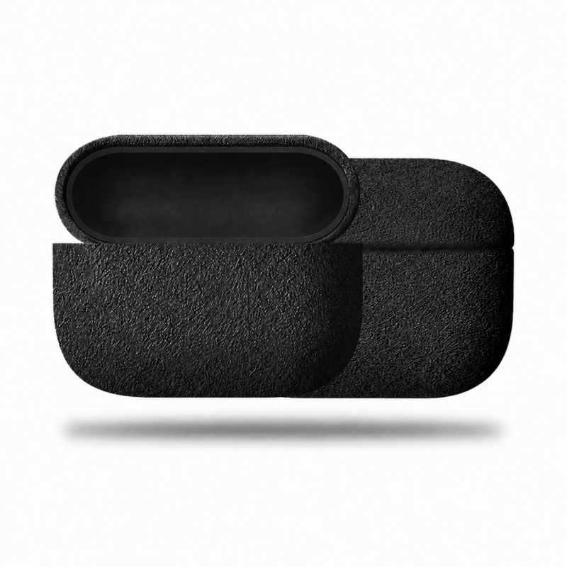 BUGOLINI Angelus - Funda Alcantara apta para Apple Airpods Pro - 9002 Alcantara Italia – Negro