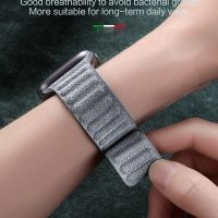 BUGOLINI Atomus – Watch Strap With Magnetic Closure Made Of Alcantara – Suitable For iWatch 42, 44 En 45MM – Dark Grey - Image 8