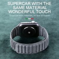 BUGOLINI Atomus – Watch Strap With Magnetic Closure Made Of Alcantara – Suitable For iWatch 42, 44 En 45MM – Dark Grey - Image 10