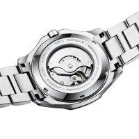 BUGOLINI ARCANE – Sapphire Crystal – Automatic Seiko Epson YN55A Movement – ​​Luminous watch hands – 316L Stainless Steel Silver - Image 2