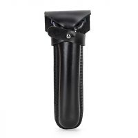 BUGOLINI Novacula - Leather Razor Holder - Retro Razor Holder - Genuine Leather - Black