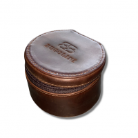 BUGOLINI Sarutobi - 1 Slot Leather Watch Holder With Zipper - Retro Watch Holder - Sincerus Leather - Coffee - Image 2