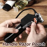 BUGOLINI Novacula - Leather Razor Holder - Retro Razor Holder - Genuine Leather - Black - Image 6
