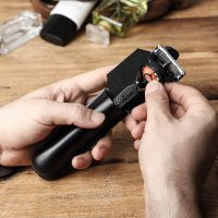BUGOLINI Novacula - Leather Razor Holder - Retro Razor Holder - Genuine Leather - Black - Image 5