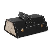 BUGOLINI Octavius2 - Glasses Holder - Pu Leather Glasses Holder with Snap FastenerBUGOLINI Octavius2 - Glasses Holder - Pu Leather Glasses Holder with Snap Fastener - Holds 3 Glasses g - Suitable For 3 Glasses