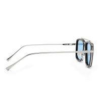 BUGOLINI® Hercules - Designer Sunglasses For Men - Polarized - UV400 - Silvery Black - Image 3