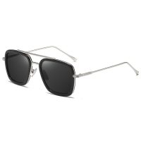 BUGOLINI® Hercules - Designer Sunglasses For Men - Polarized - UV400 - Silvery Black