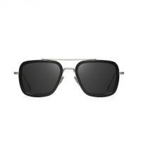 BUGOLINI® Hercules - Designer Sunglasses For Men - Polarized - UV400 - Silvery Black - Image 2