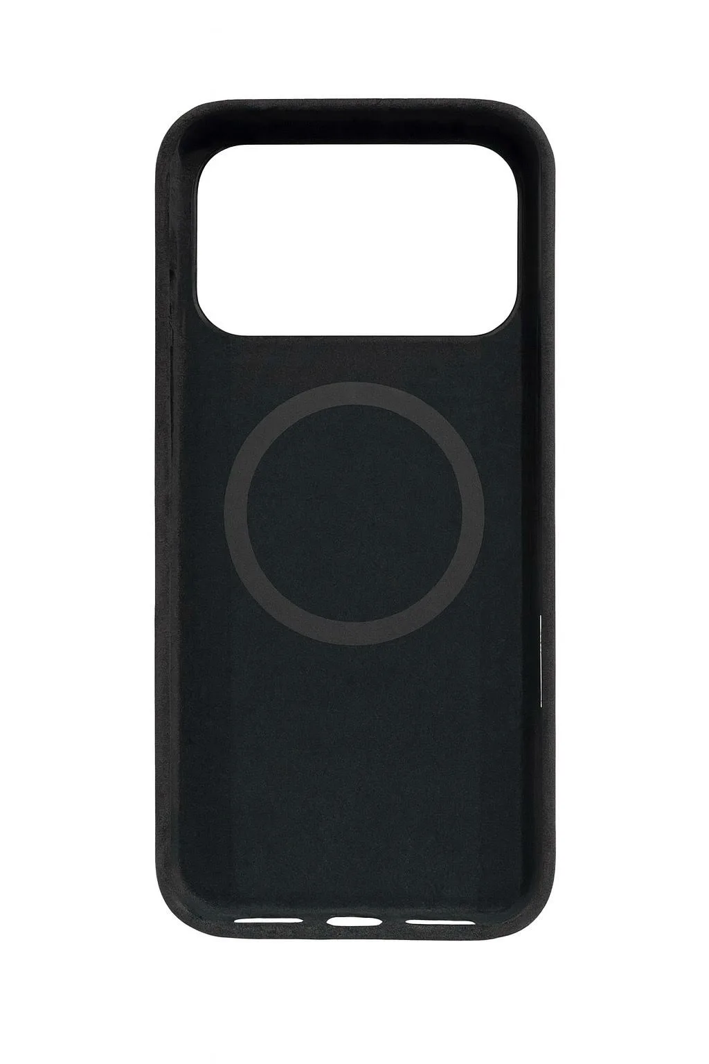BUGOLINI Alcan-X - Magnetic Alcantara Case Cover Suitable for iPhone 17 Pro Max - 9002 Alcantara Italy - Black - Image 4