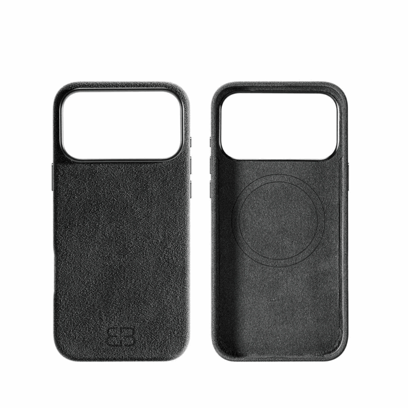 BUGOLINI Alcan-X - Magnetic Alcantara Case Cover Suitable for iPhone 17 Pro Max - 9002 Alcantara Italy