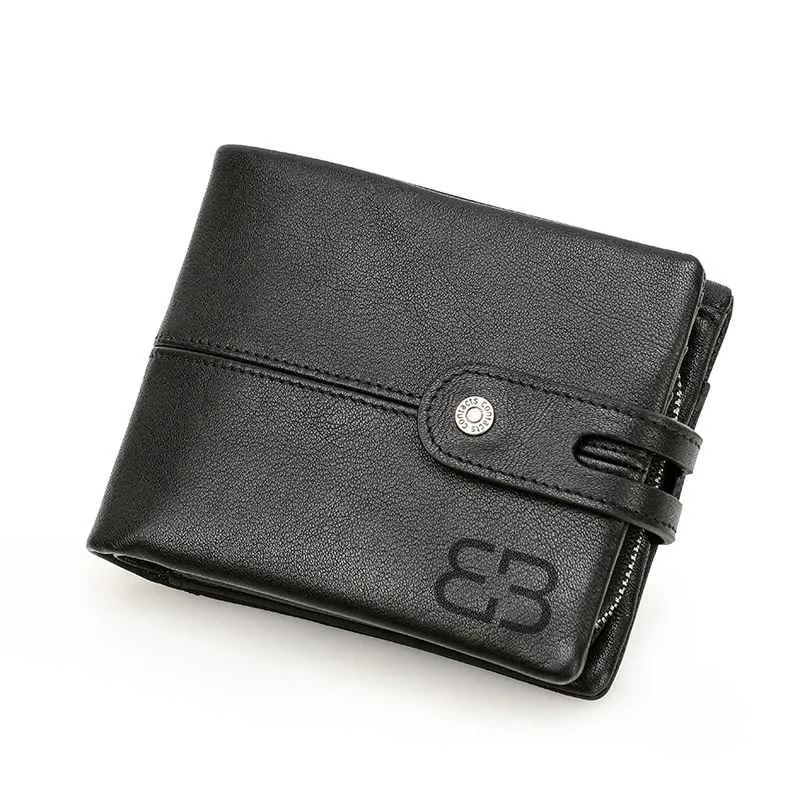 BUGOLINI Kumar - Men's Wallet – Vintage PU Leather – RFID Protection – 17 Compartments – Coin Pocket – Black