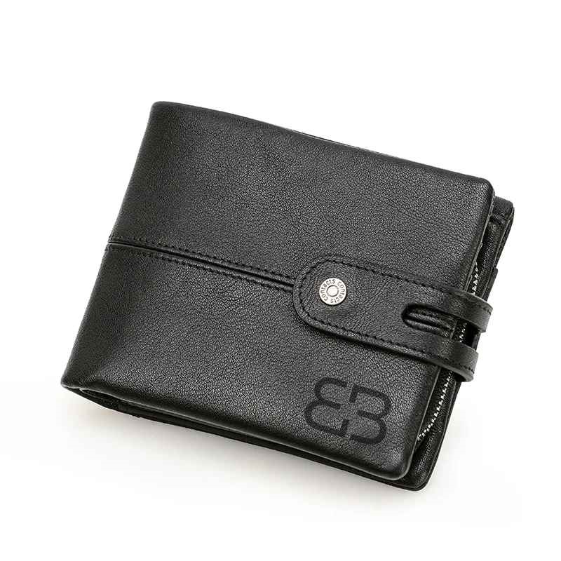 BUGOLINI Kumar - Men's Wallet – Vintage PU Leather – RFID Protection – 17 Compartments – Coin Pocket – Black
