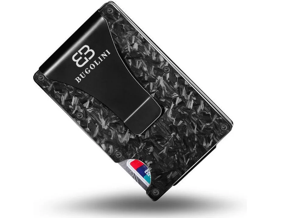 BUGOLINI® METALLUM Stone – Luxe aluminium kaarthouder met RFID – Compacte portemonnee voor mannen en vrouwen - Afbeelding 2