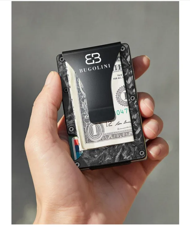 BUGOLINI® METALLUM Stone – Luxe aluminium kaarthouder met RFID – Compacte portemonnee voor mannen en vrouwen - Afbeelding 10