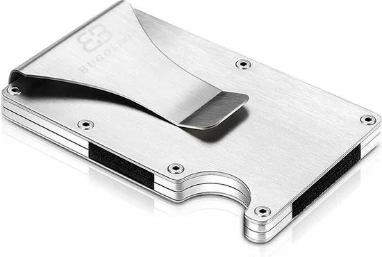 BUGOLINI METALLUM - Aviation Aluminium Card Holder - Wallet - Money Holder - Card Holder for Him or Her (Unisex)