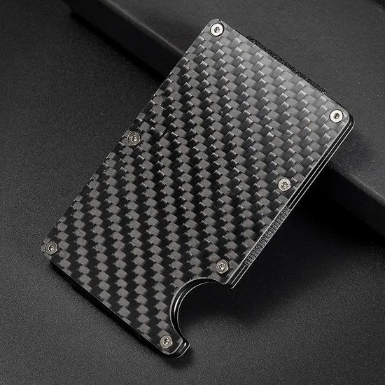 BUGOLINI METALLUM Carbon - Aviation Aluminium Card Holder - Wallet - Cash Holder - Unisex / Men - Woman - Image 6