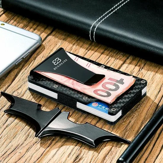 BUGOLINI METALLUM Carbon - Aviation Aluminium Card Holder - Wallet - Cash Holder - Unisex / Men - Woman - Image 3