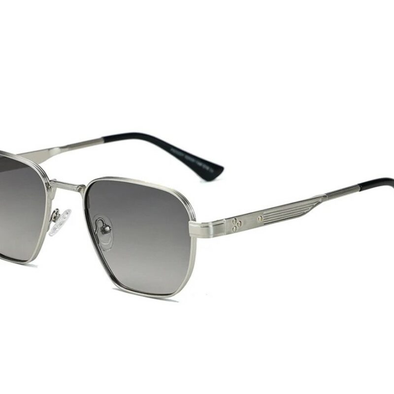 BUGOLINI Calisto – Polarized Sunglasses for Men – With UV400 Protection – Non-Slip Temples – Luxury Glasses – Silver
