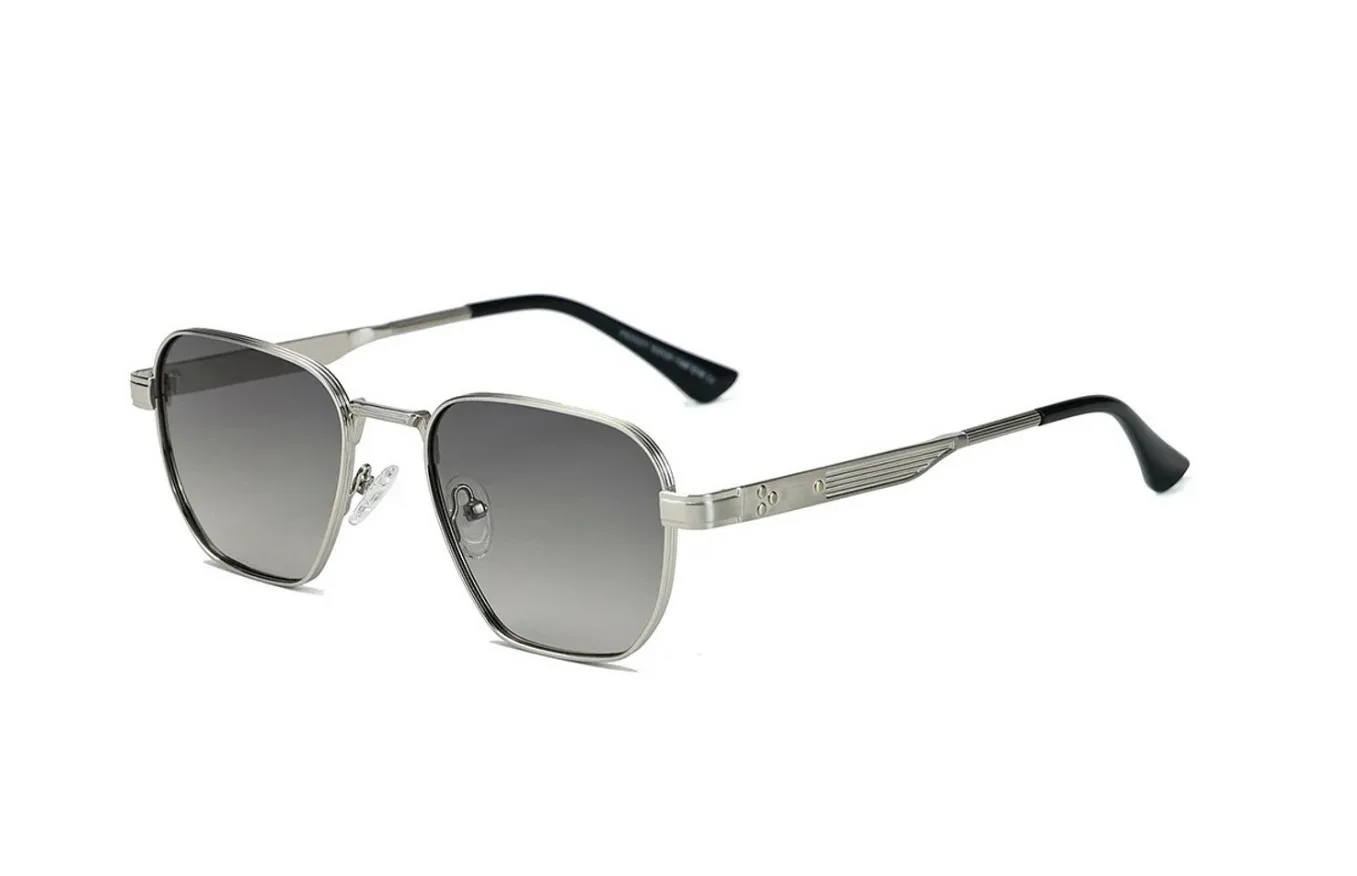 BUGOLINI Calisto – Polarized Sunglasses for Men – With UV400 Protection – Non-Slip Temples – Luxury Glasses – Silver