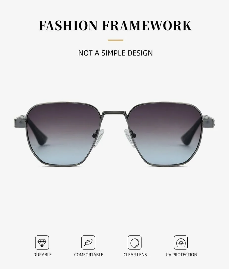 BUGOLINI Calisto – Polarized Sunglasses for Men – With UV400 Protection – Non-Slip Temples – Luxury Glasses – Silver - Image 4