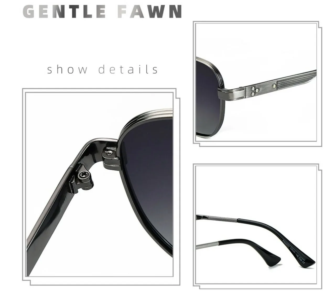 BUGOLINI Calisto – Polarized Sunglasses for Men – With UV400 Protection – Non-Slip Temples – Luxury Glasses – Silver - Image 2